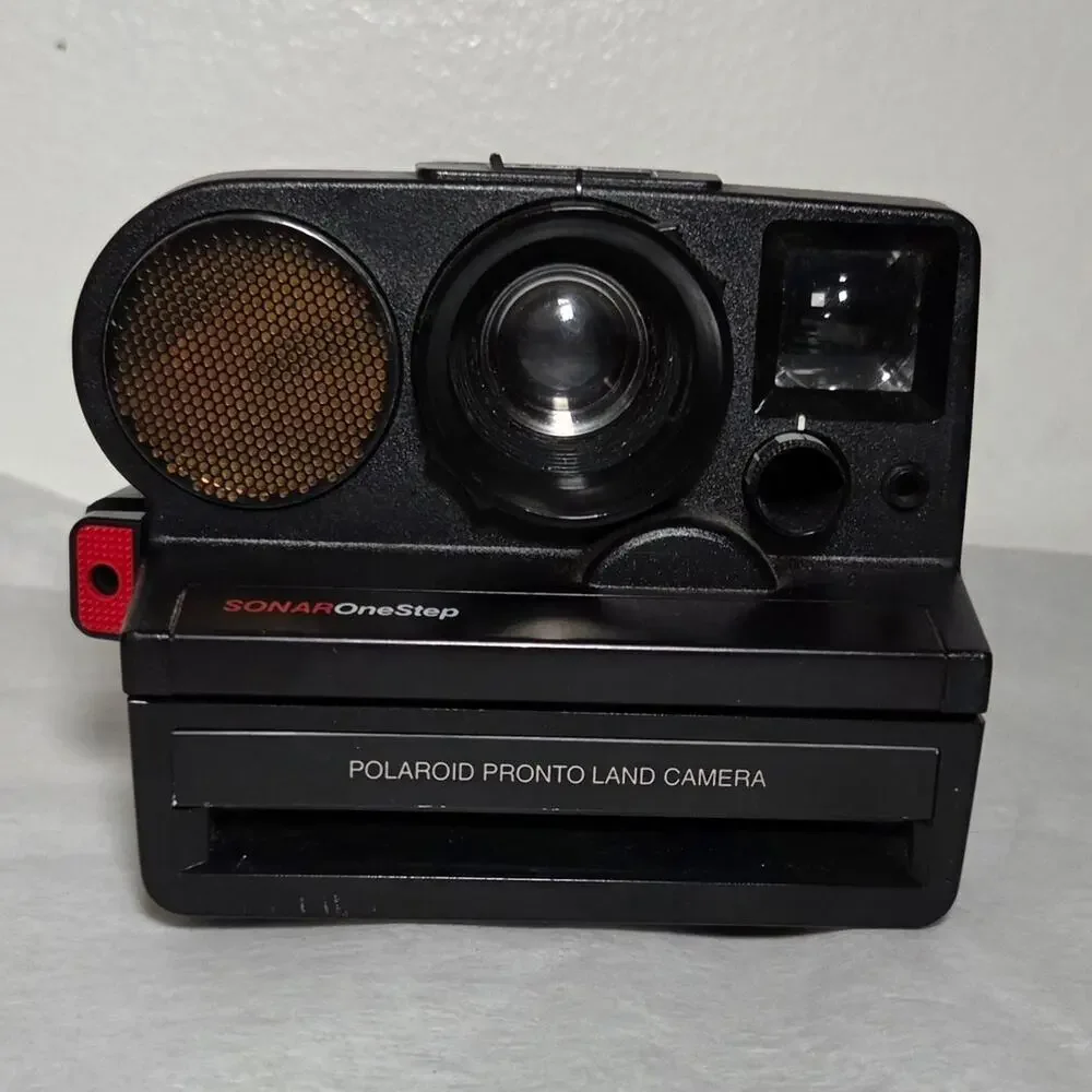 Polaroid Sonar One Step Pronto Land Camera Black Not Tested Pre-owned